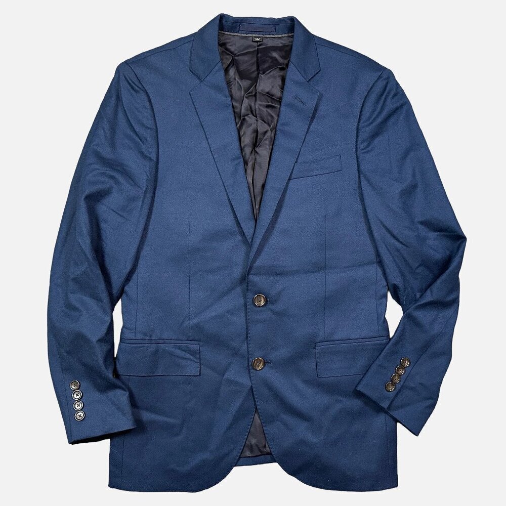 J.Crew Navy Blue Vitale Barberis Canonico Wool Men's Ludlow Blazer Size 36S